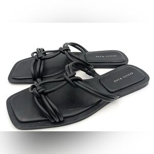 Azalea Wang Black Women's Knotted Sandals